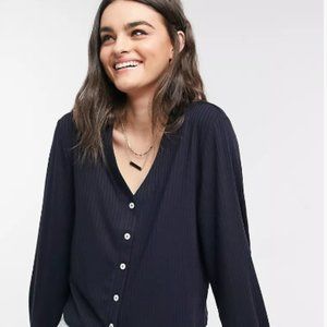 & Other Stories Cardigan in Deep Navy S
